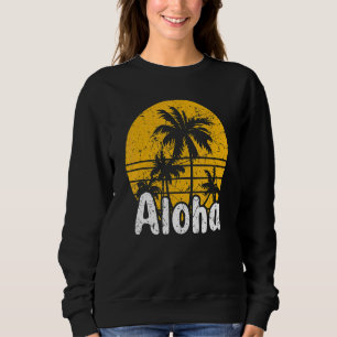 Aloha Hawaii Surfing Retro Sunset 9 Sweatshirt