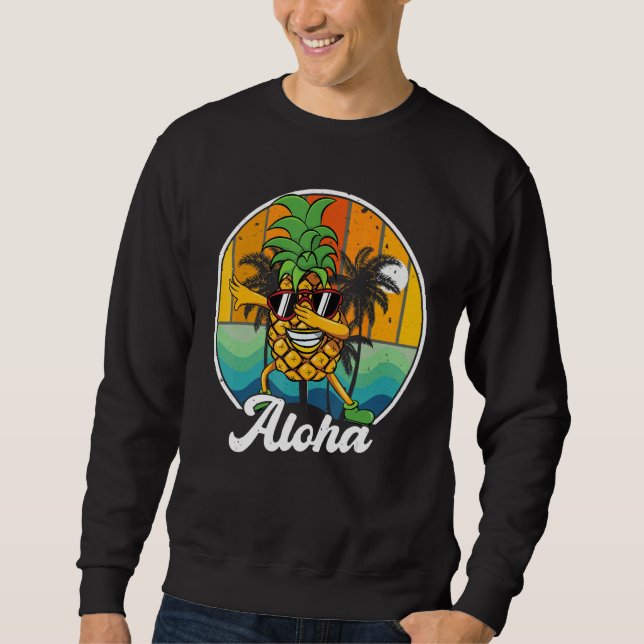 Aloha Hawaii T-Shirt Hawaiian Kids Boy Men Dabbing Sweatshirt (Front)