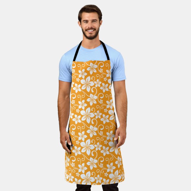ALOHA HAWAII (TANGERINE) APRON (Worn)