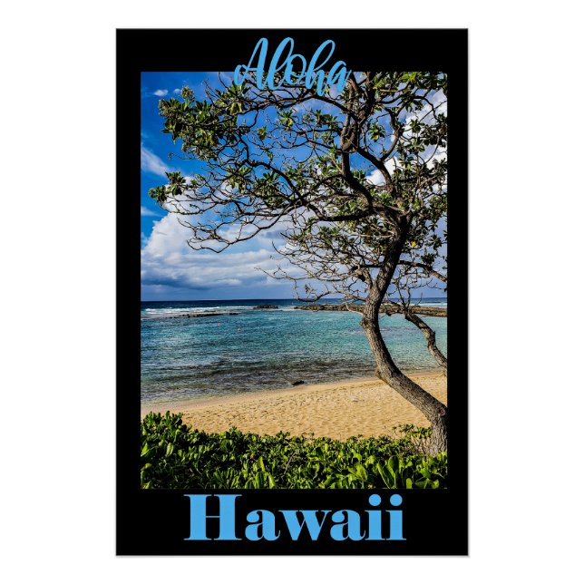 Aloha Hawaii travel poster (Front)