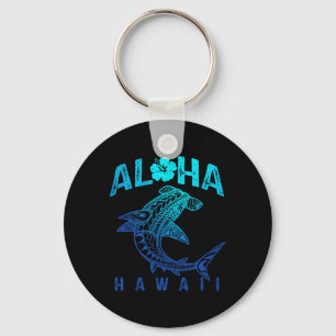 Aloha Hawaii Tril Shark Polynesian Hawaiian Beach Key Ring
