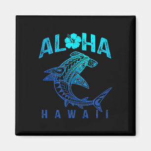 Aloha Hawaii Tril Shark Polynesian Hawaiian Beach Magnet