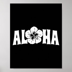 Aloha Hawaii Trip Summer Vacation Girls Women Beac Poster