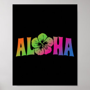 Aloha Hawaii Trip Summer Vacation Women Girls Beac Poster