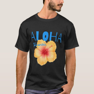 Aloha hawaii tropical flower beach summer vacation T-Shirt
