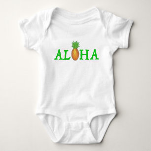 ALOHA Hawaii Tropical Island Hawaiian Pineapple Baby Bodysuit