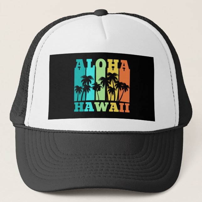 Aloha Hawaii Trucker Hat (Front)