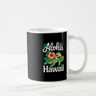 Aloha Hawaii Turtle Hawaiian Island Kids Men Women Coffee Mug