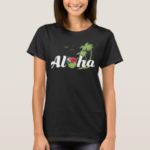 Aloha  Hawaii Vacation Surf Travel Cruise Girls Tr T-Shirt