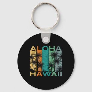 Aloha Hawaii Vintage Surfboard Key Ring