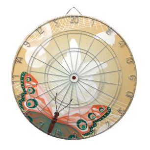 Aloha Hawaiian Butterfly Wedding Love Art Destiny Dartboard