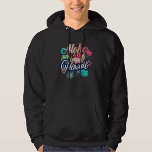 Aloha Hawaiian Flowers Luau Party For Vacation Hoodie