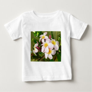 Aloha Hawaiian Frangipani Blossoms Bridal Shower Baby T-Shirt