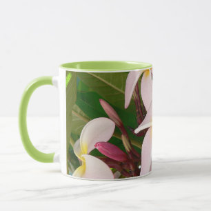 Aloha Hawaiian Frangipani Blossoms Bridal Shower Mug