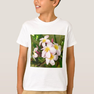 Aloha Hawaiian Frangipani Blossoms Plumerias T-Shirt
