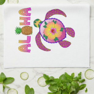 Aloha Hawaiian Honu Turtle Tea Towel
