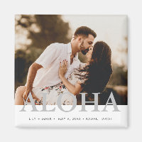 Aloha Hawaiian Island Photo Wedding Save the Date