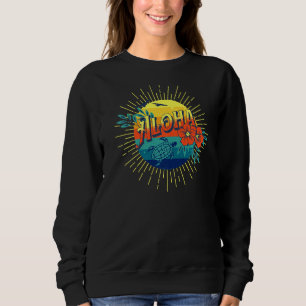 Aloha Hawaiian Island Sea Turtle Flowers Aloha Haw Sweatshirt