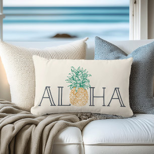 Aloha Hawaiian Pineapple Lumbar Cushion