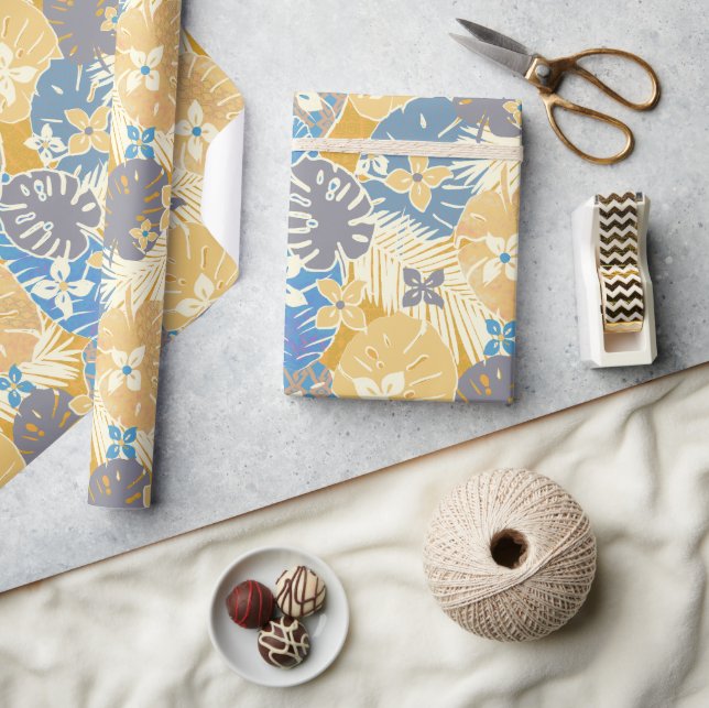 Aloha Hawaiian print pattern Wrapping Paper (Crafts)