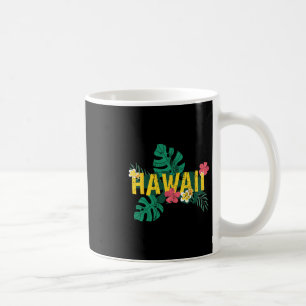 Aloha Hawaiian Sumer Vacation Tropical Flowers Haw Coffee Mug
