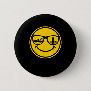 Aloha hawaiian surf smile face waikiki hawaii 6 cm round badge