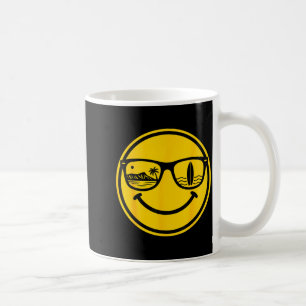 Aloha hawaiian surf smile face waikiki hawaii coffee mug