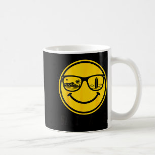 Aloha hawaiian surf smile face waikiki hawaii coffee mug