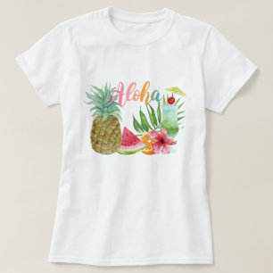 Aloha Hawaiian Tropical Pineapple Women's T-Shirt