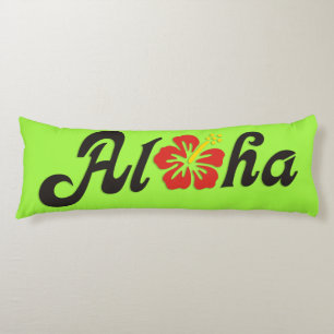 Aloha Hibiscus - flat Hawaii design + your ideas Body Cushion