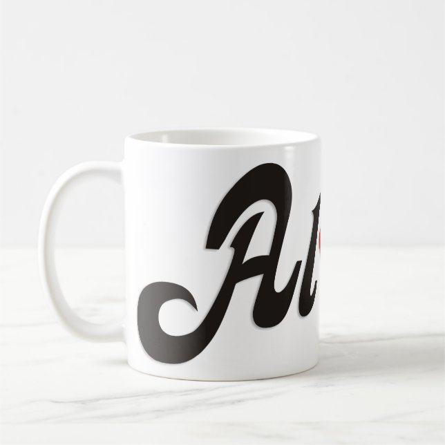 Aloha Hibiscus - flat Hawaii design + your ideas Coffee Mug (Left)