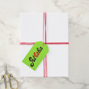 Aloha Hibiscus - flat Hawaii design + your ideas Gift Tags