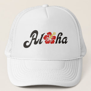 Aloha Hibiscus - flat Hawaii design + your ideas Trucker Hat