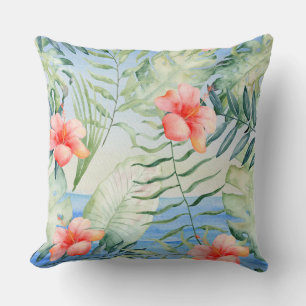 Aloha Hibiscus Floral Cushion
