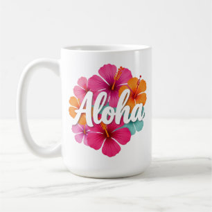 Aloha Hibiscus Hawaiian Dream Design Hawaii Vaca Coffee Mug