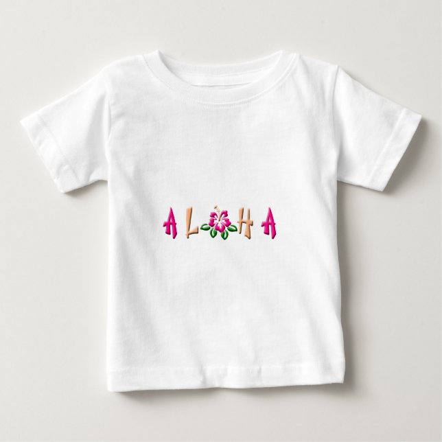 Aloha Hibiscus Logo Baby T-Shirt (Front)
