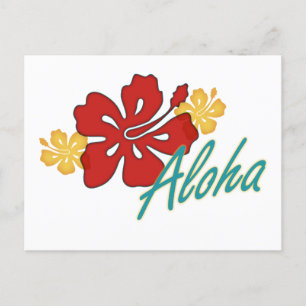 Aloha Hibiscus Postcard