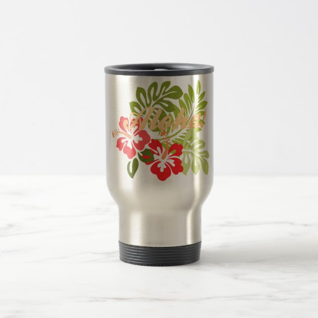 Aloha Hibiscus Travel Mug (Center)