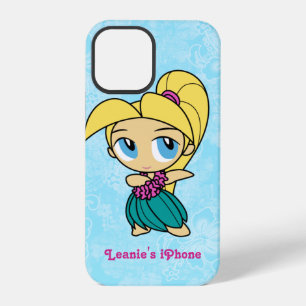 Aloha Honeys Blonde Hula Girl Hawaiian Hibiscus  iPhone 12 Pro Case