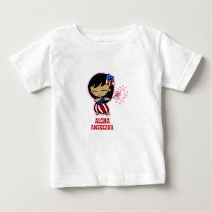 Aloha Honeys Firecracker Hula Girl T-shirts