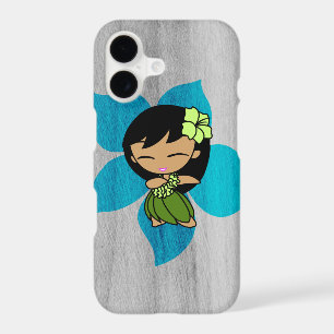 Aloha Honeys Hawaiian Hula Girl Faux Wood