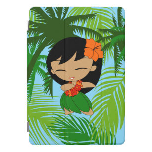 Aloha Honeys Hawaiian Hula Girl iPad Pro Cover