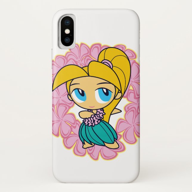Aloha Honeys Hawaiian Hula Girl Plumeria Lei Case-Mate iPhone Case (Back)
