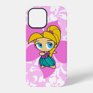Aloha Honeys Hawaiian Pink Pareau Hula Girl  iPhone 12 Pro Case
