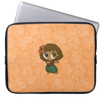 Aloha Honeys Hula Girl Hibiscus Neoprene