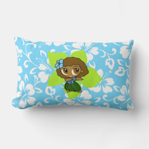 Aloha Honeys Hula Girl Reversible Lumbar Pillows
