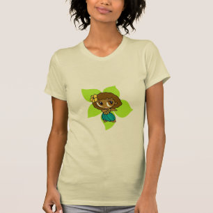 "Aloha Honeys" Ladies tee in lime