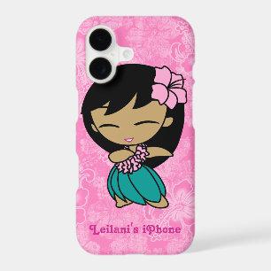 Aloha Honeys Pink Hula Girl Hawaiian Hibiscus