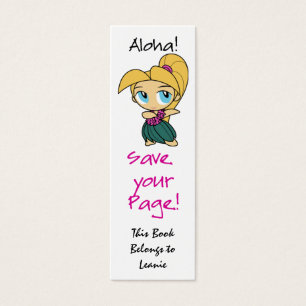 Aloha Honeys Skinny Bookmark Cards