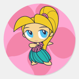 "Aloha Honeys" Stickers in pink